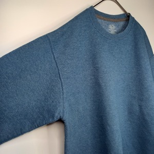 フルーツオブザルーム　スウェット　ガゼット　トレーナー　無地　くすみブルー　M