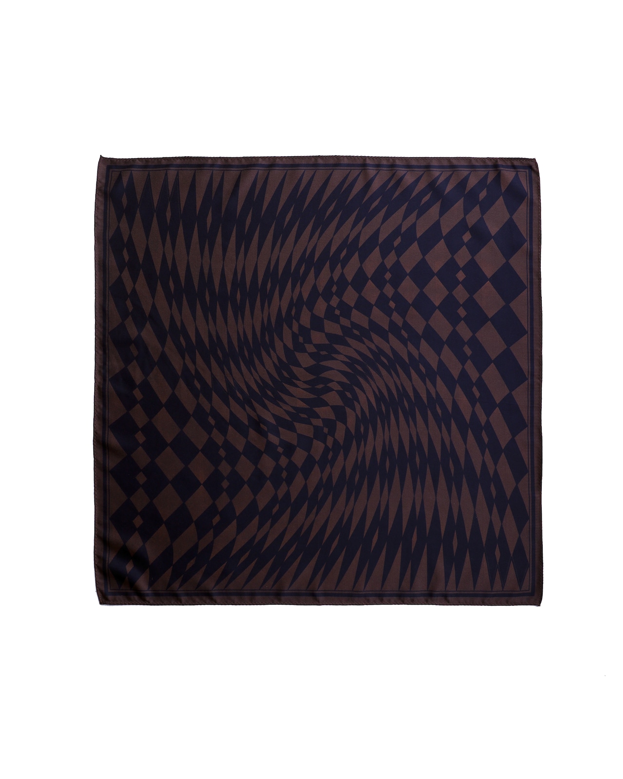 WV / Checkerboard Scarf - Black x Brown
