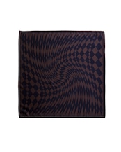 WV / Checkerboard Scarf - Black x Brown