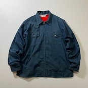 70s Dickeis フェード 裏地ボア ワークジャケット ディッキーズ ネイビー 44 古着