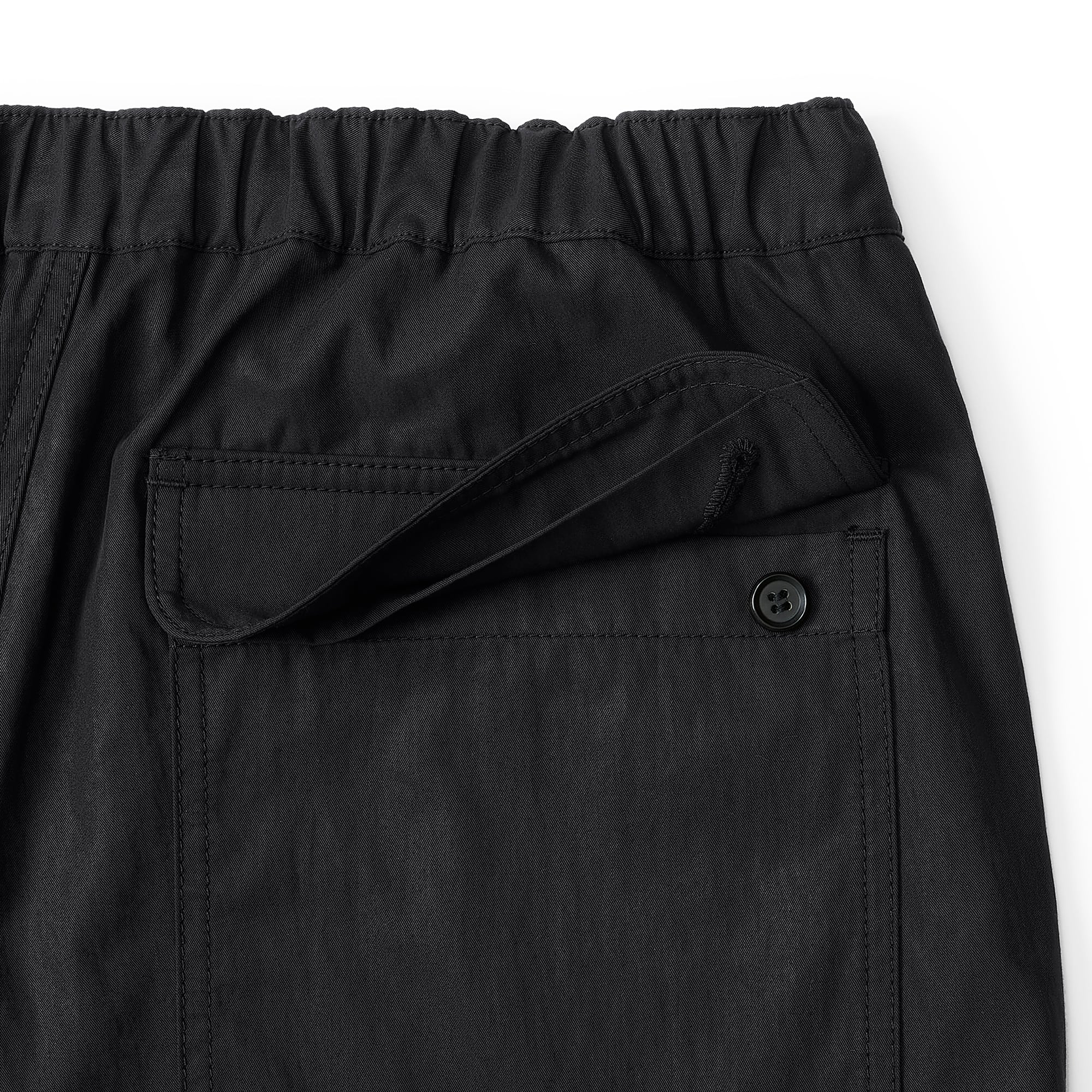 everyone cotton nylon cargo shorts (BLACK) | everyone