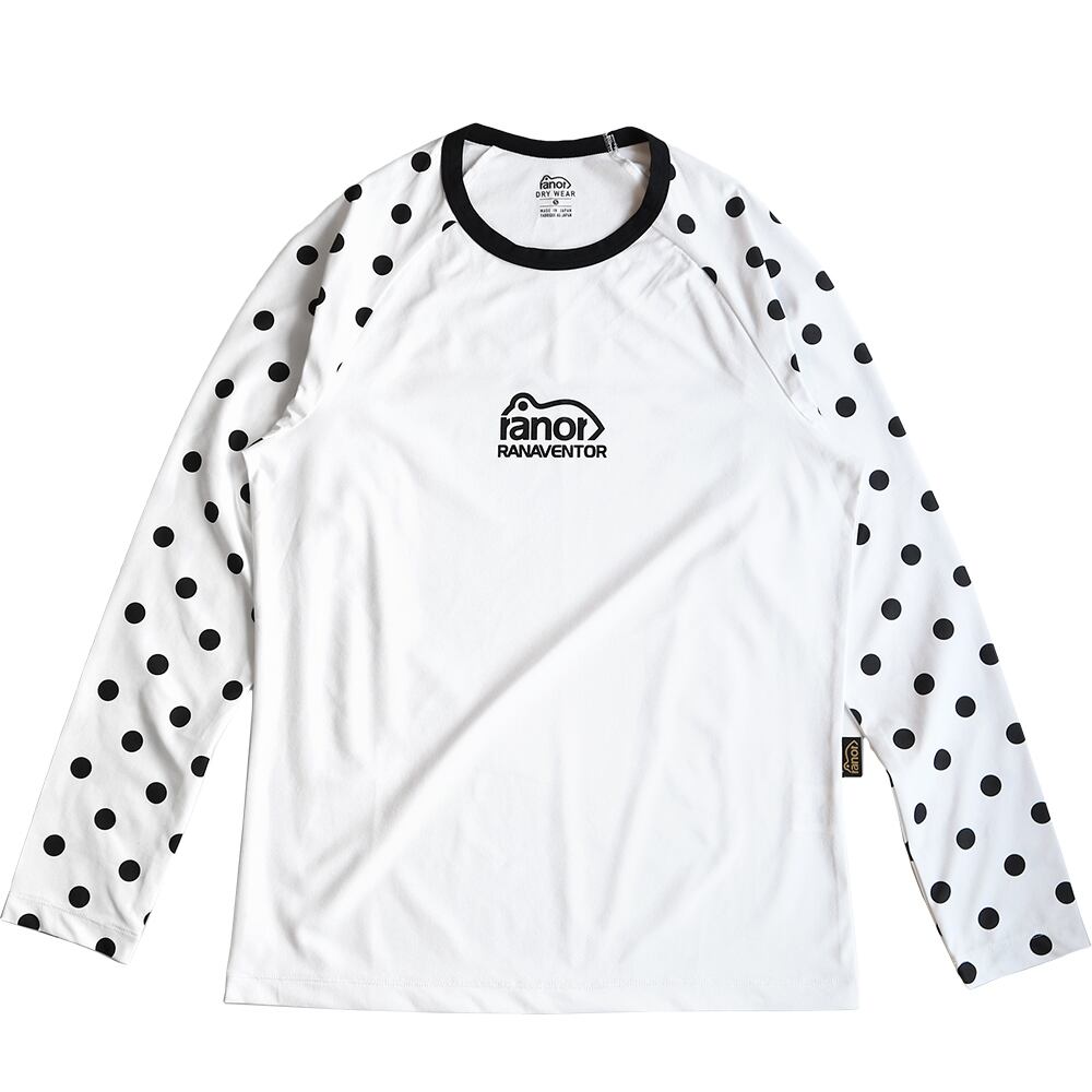 ranor(ラナー) DOTS LONG T-SHIRT WHITE | play field mountain ranor(ラナー) DOTS LONG T-SHIRT WHITE | play field mountain