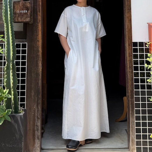 YAECA /ヤエカ　LONG SLEEPING SHIRT/ ロングスリーピングシャツ　#42061103 WHITE (WOMEN) size M