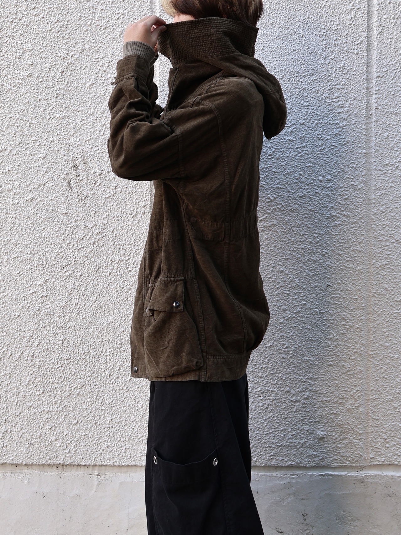 【zucca】coloring hooded jacket