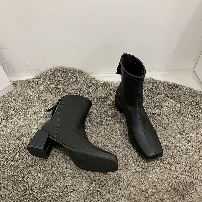 ブーツレッドカジュアルウィンター 靴 シューズ 冬物 スクウェア フェイクシューズ9392946018