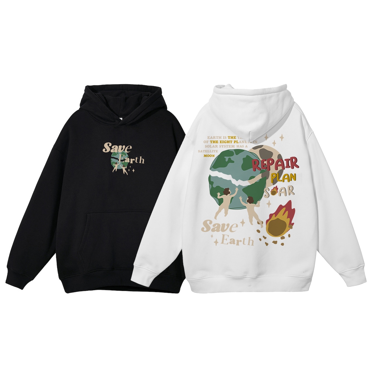 VINTAGE ストリート SAVE EARTH パーカー/スウェット T1155