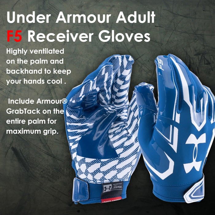 UA F5 GLOVE ブルー アメフト グローブ | END ZONE/エンドゾーン（驚安