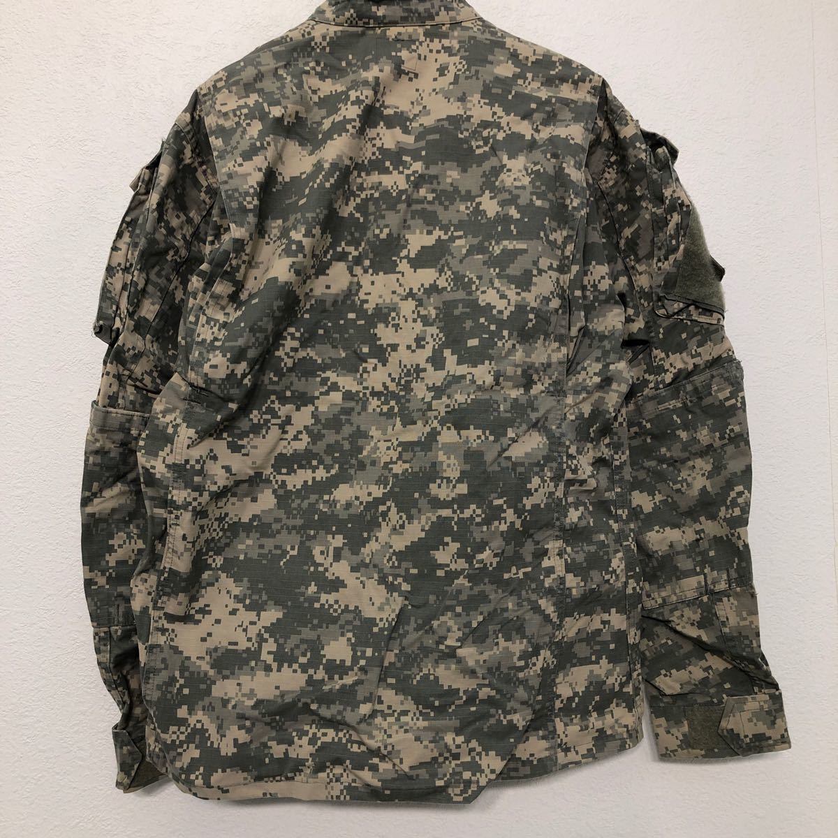 ミリタリー ジャケット L〜 カーキ アメリカ軍 ジップアップ 星条旗