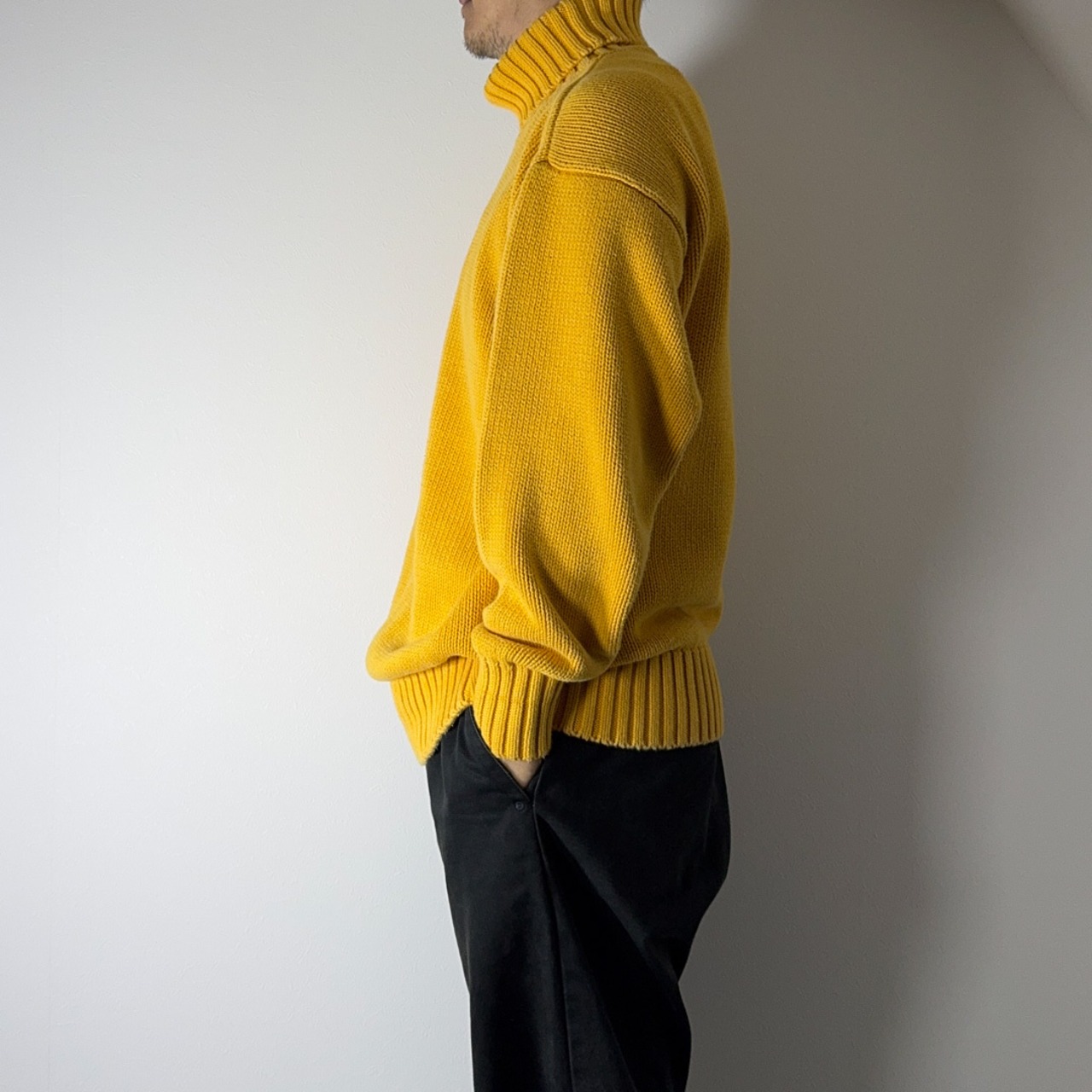 90s OLD GAP High-neck cotton sweater "made in UNITED KINGDOM" XL 古着 - 14