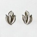 Vintage Trifari Silver Tone Botanical Earrings