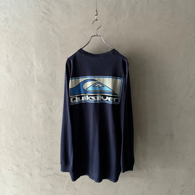 -Quiksilver- 90's logo print l/s T-shirt