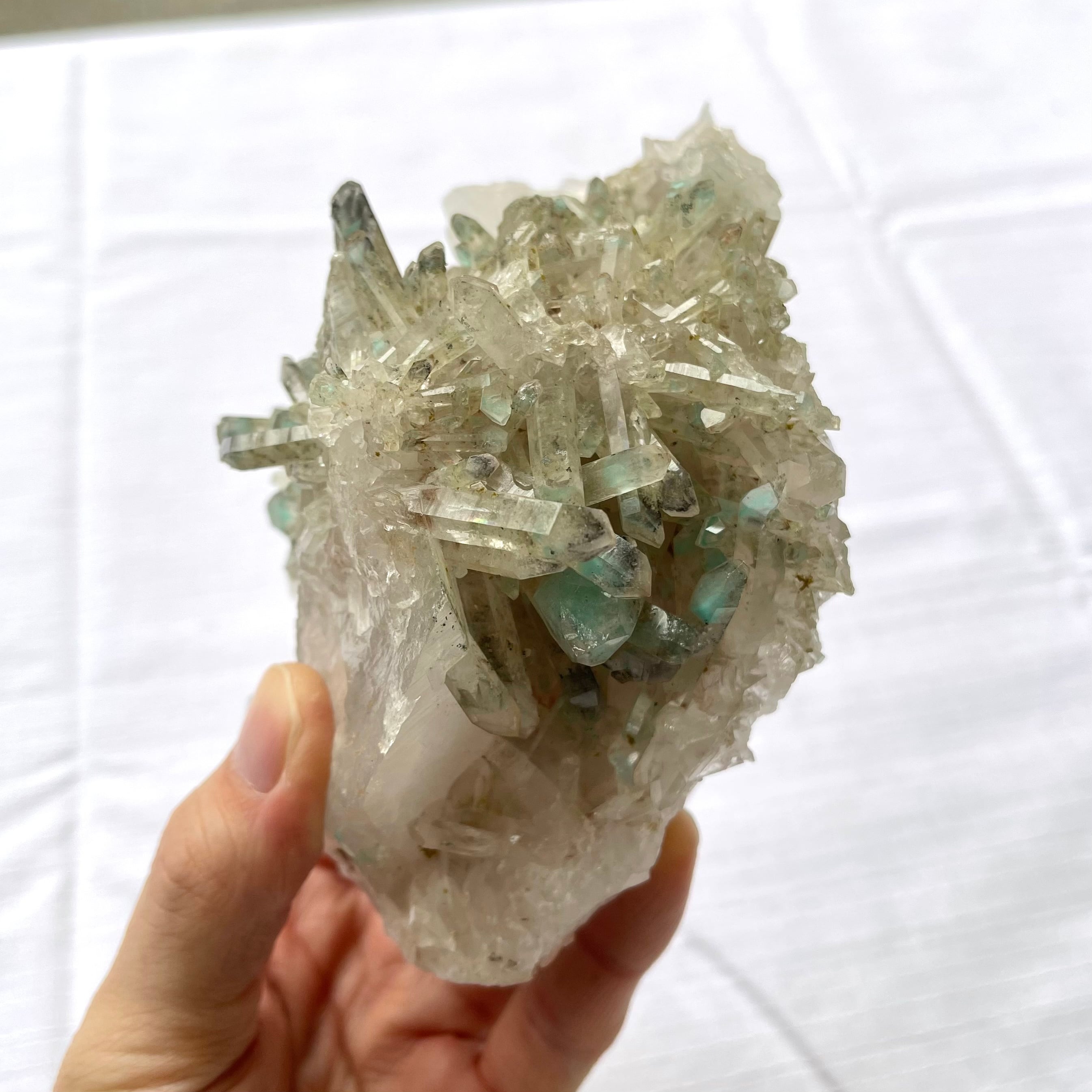 ダブル/ミストブルー アホイト入り水晶(南アフリカ産) | metodoicm.com.br