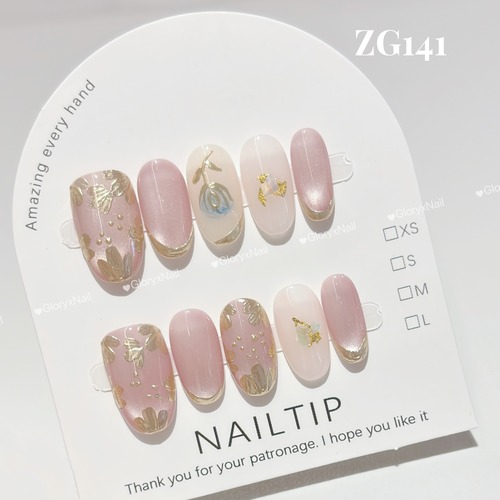 ZG141　ネイルチップ　サイズXS/S/M/L  Lサイズあり