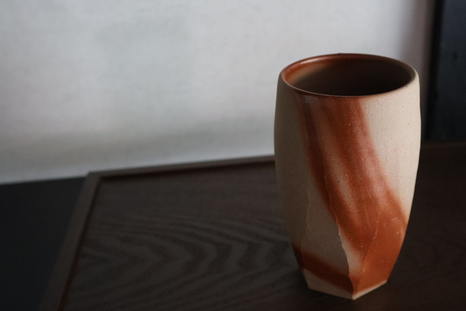 備前焼 永末 隆平作 面取フリーカップ | うつわ通販 土岐陶器店