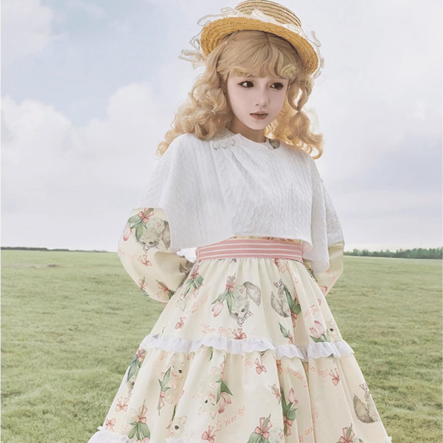 ロリータファッション通販 SEASONZ ケープ ガーリー 甘め ゆめ