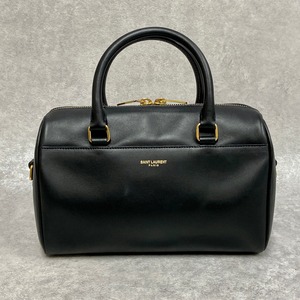 YVES SAINT LAURENT イヴ・サンローラン 330958 ベイビーダッフル 2WAYバッグ ブラック 5706-202203