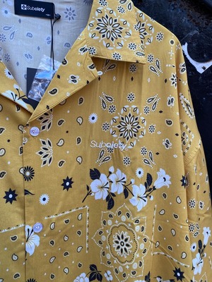 SUBCIETY / FLOUR PAISLEY SHIRT