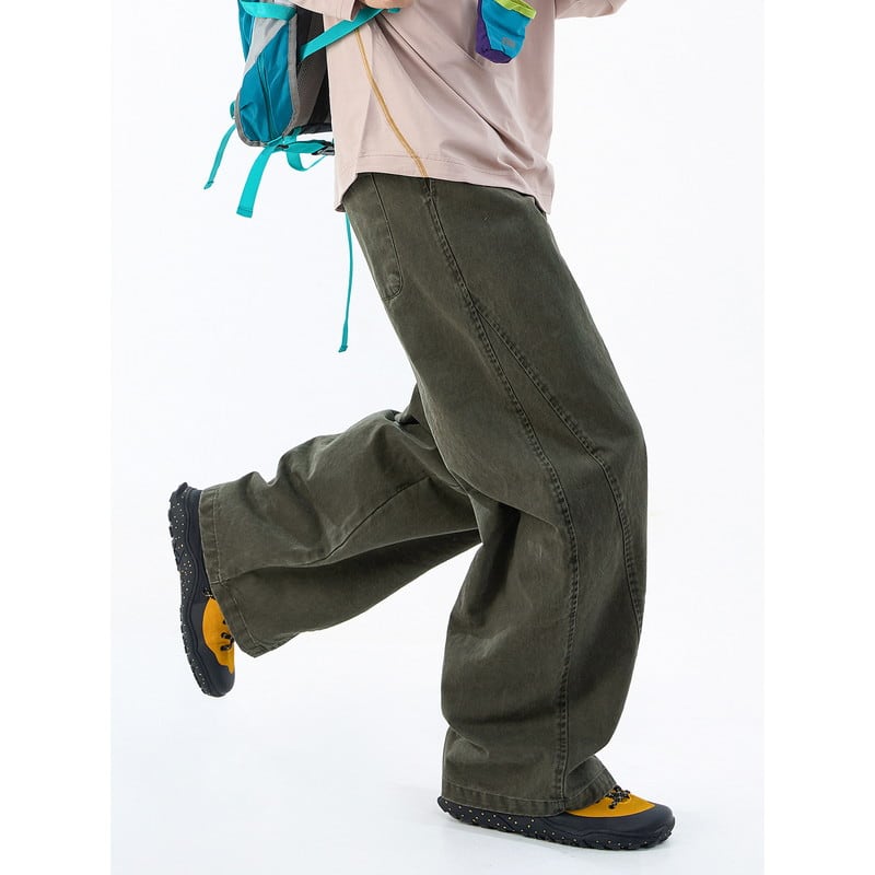 ステッチワイドワークパンツ C01071