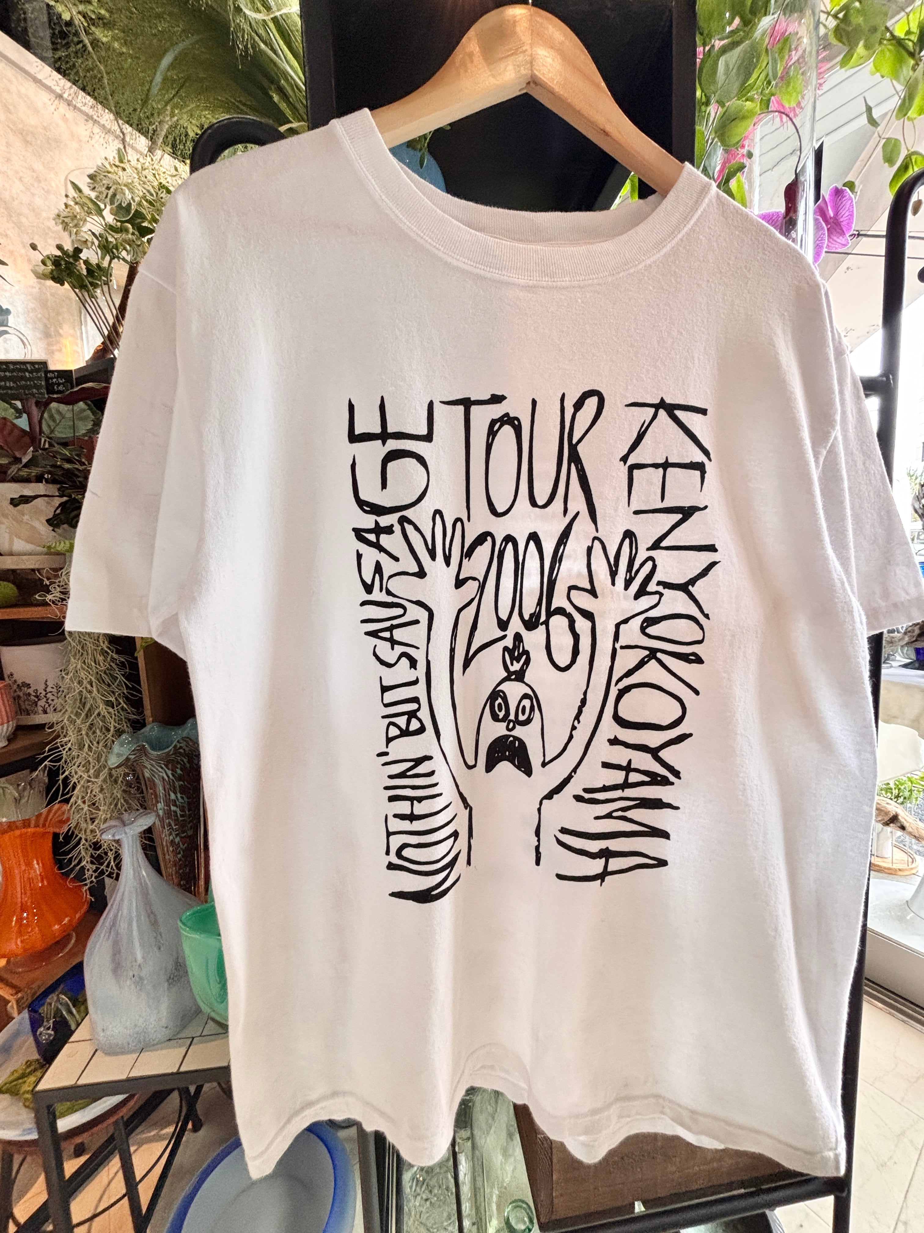 00s KEN YOKOYAMA/Nothih' But Sausage Tour Tee/2006年/M/ライブツア