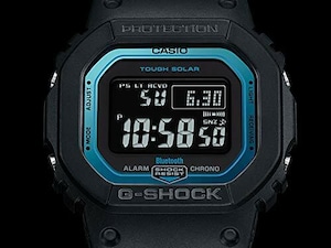 CASIO カシオ G-SHOCK G-ショック Bluetooth 搭載 電波ソーラー GW-B5600-2 ブラック×ブルー メンズ 腕時計