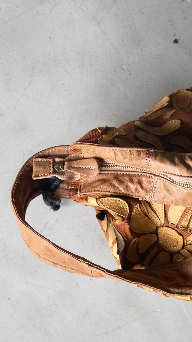 "io comme io" used Cotton sheep leather bag