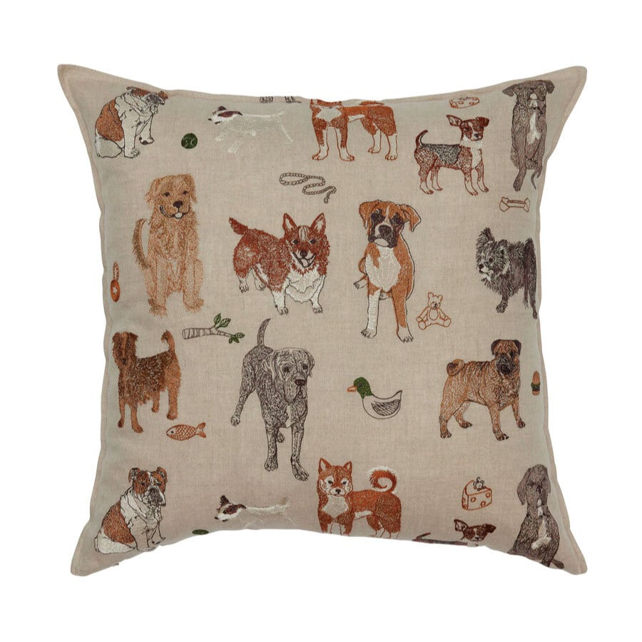 CORAL&TUSK [Dogs and Toys Pillow] 犬とおもちゃ クッションカバー50x50cm(コーラル・アンド・タスク) |  moncoeur powered by BASE