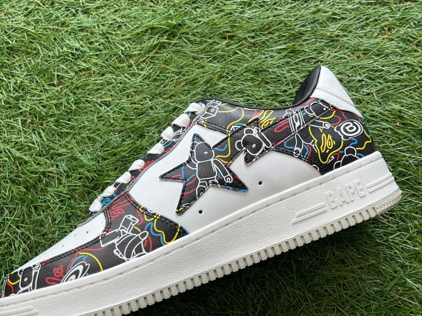 A BATHING APE × MEDICOM TOY BAPE STA CAMO BLACK 1H73191913 27.5cm 