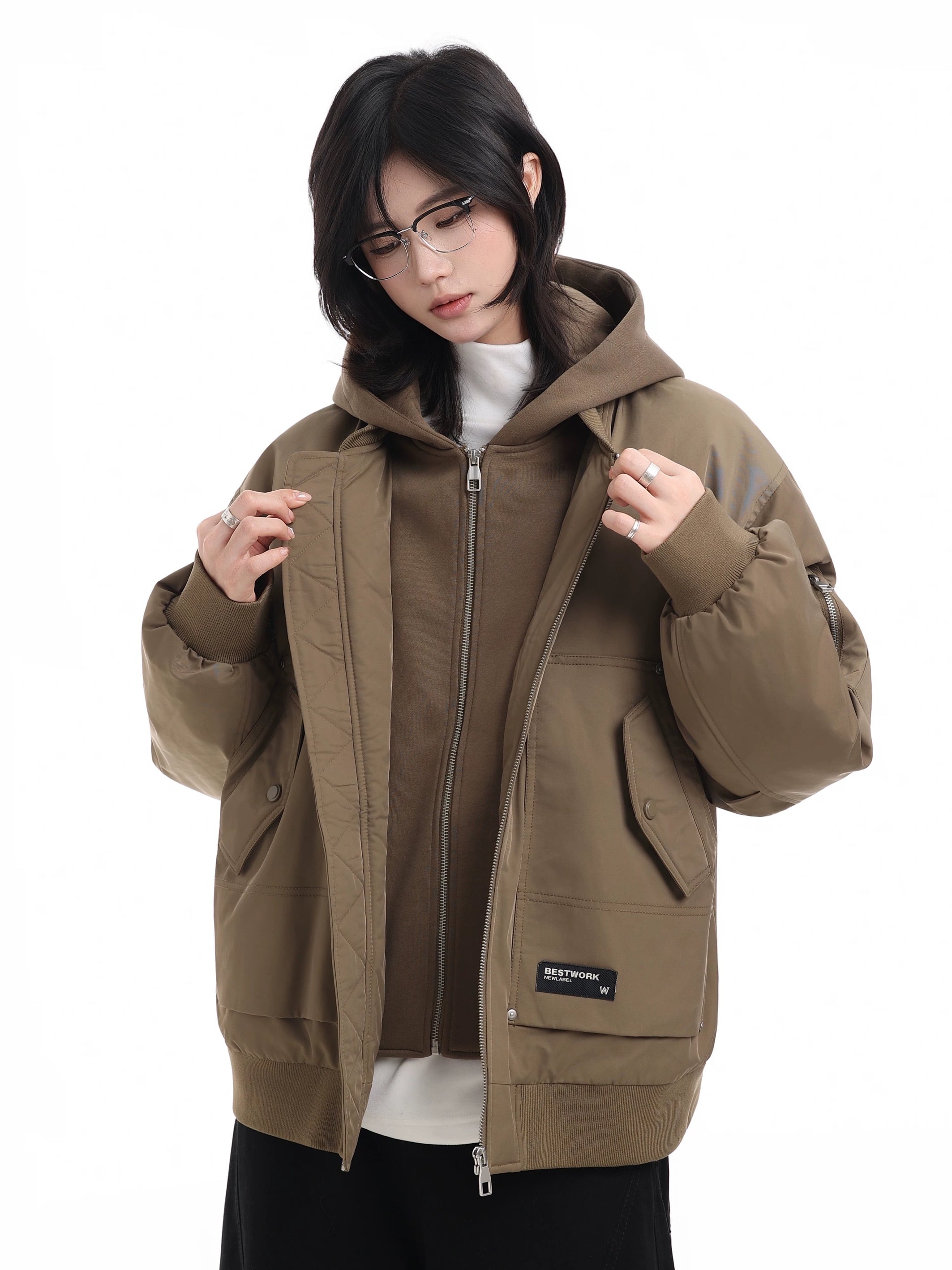 デュアルフーデッドダウンジャケット / Dual Hooded Down Jacket