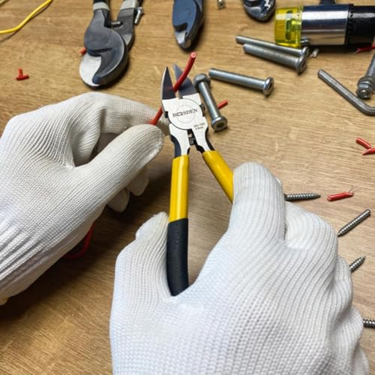 BOOSDEN ニッパー 工具 プラモデルニッパー 電工 強力 ペンチ CRV鋼製 精密 薄刃 小型 プラスチック 金属 160mm