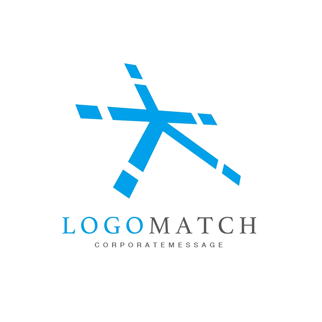 ダイナミックな「大」のロゴ