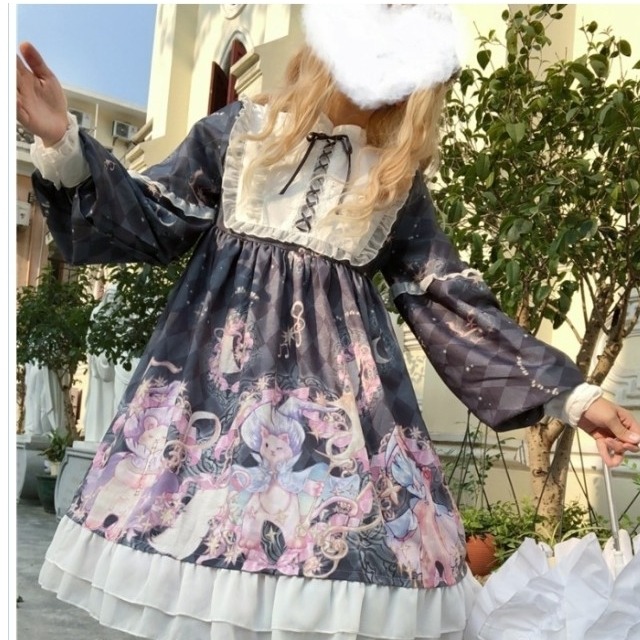 レディース ワンピース 春夏 春夏 ゴスロリワンピース ドレス ロリィタ 膝丈 ロリータ コスプレ コスプレ 可愛い洋服 キュート お姫様 レ Basecamp49