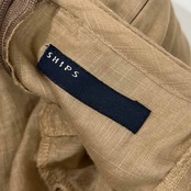 SHIPS シップス 麻混 コットン&リネン ティアード キャミワンピース ドレス /モカ ベージュ/日本製