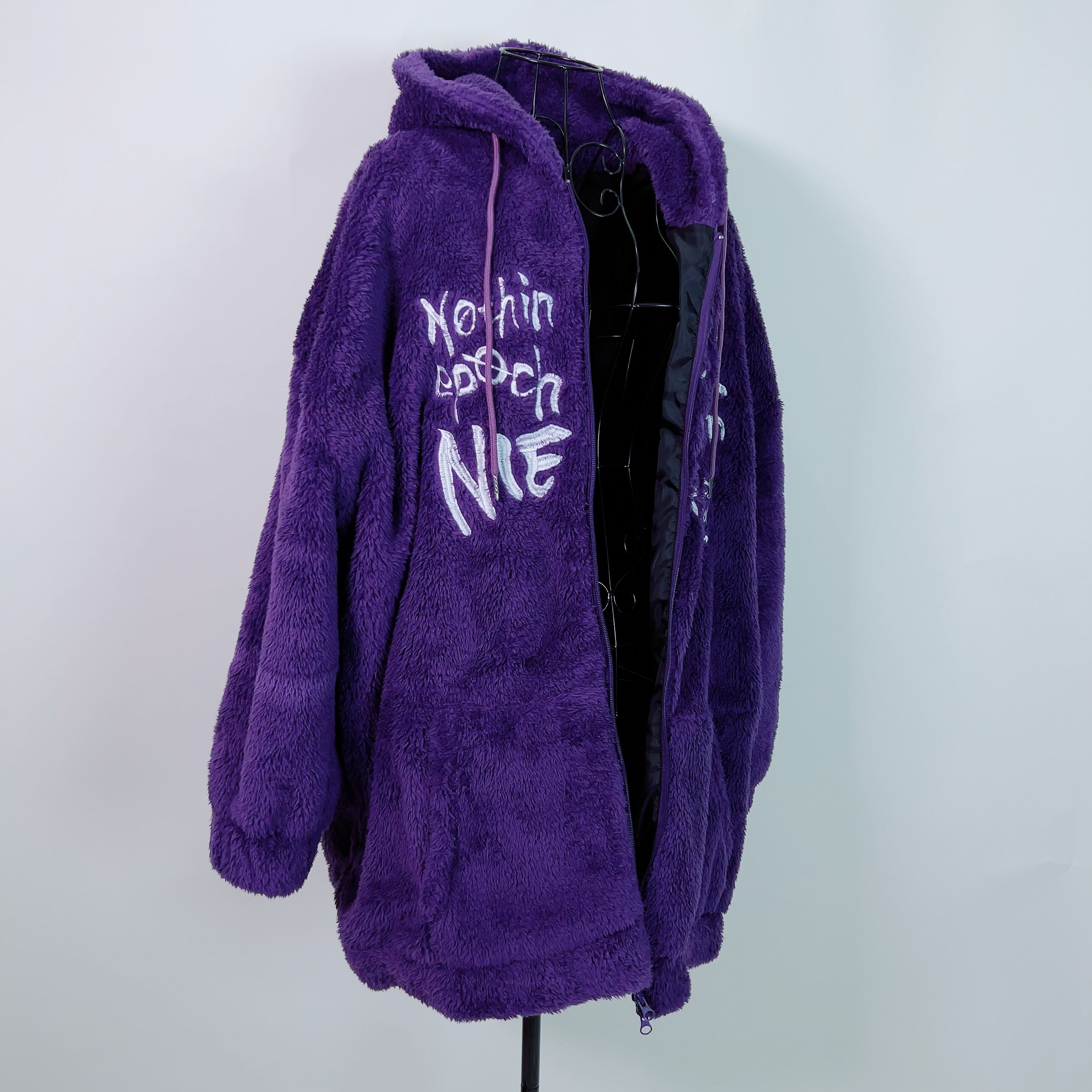 【nokcha 】2way double coat/deep purple