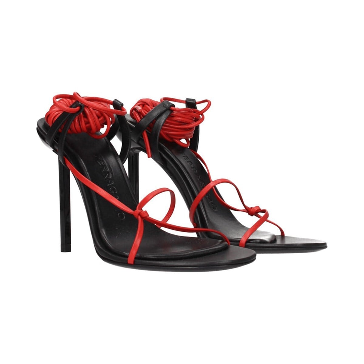 FERRAGAMO フェラガモ レディース サンダル レザー レッド