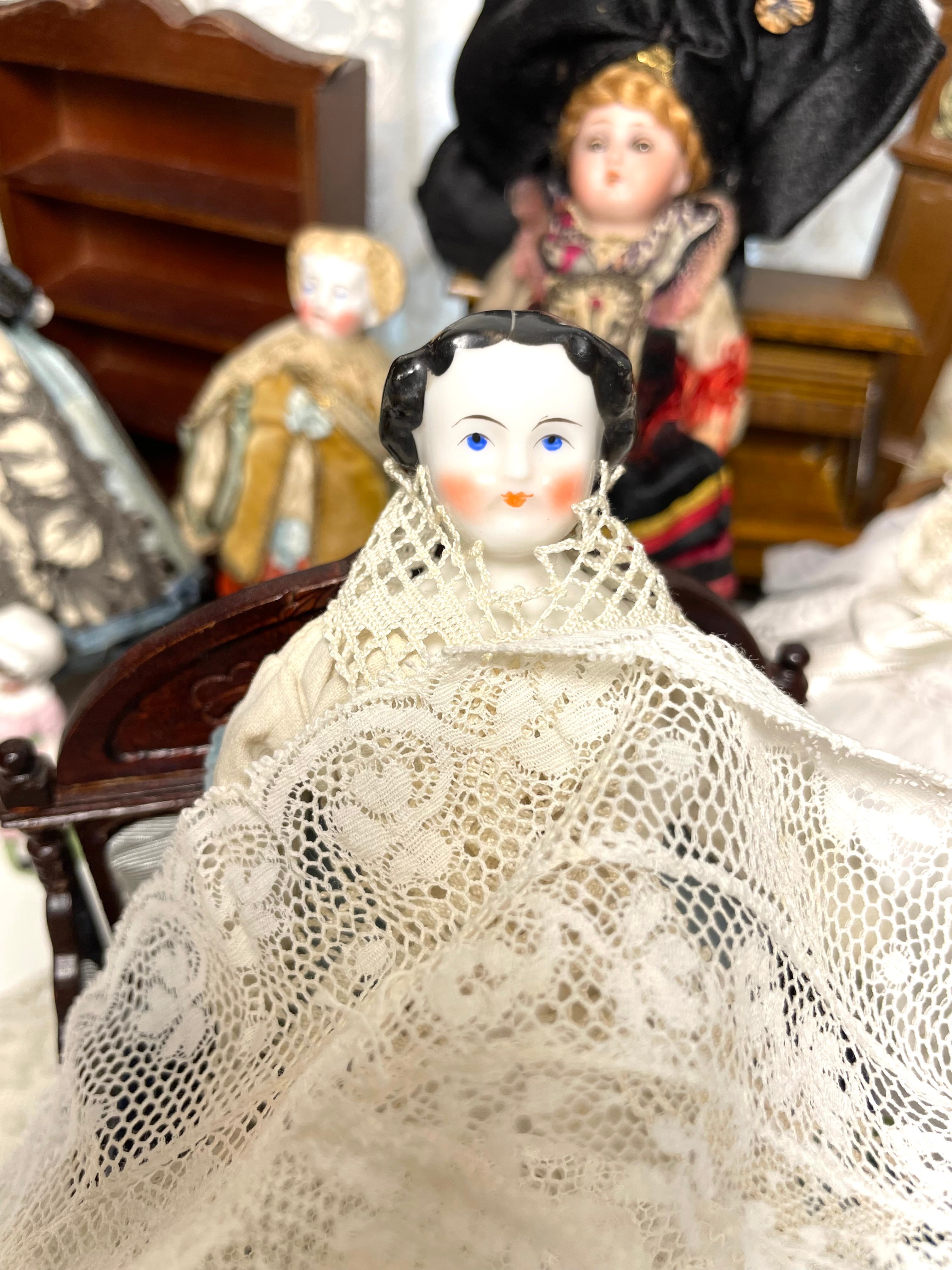 チャイナヘッド（磁器製）ドール | Epines de Rose Paris Vintage