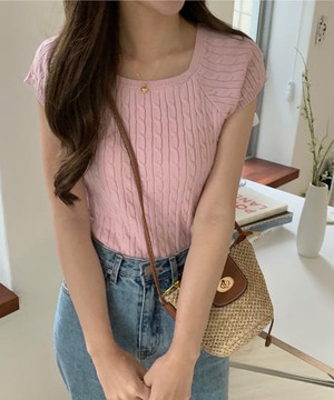 《即納商品》violet knit (ivory / pink / blue / black)