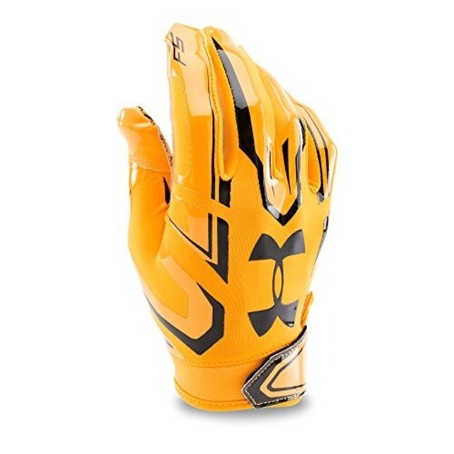 UA F5 GLOVE イエロー＆ブラック アメフト グローブ