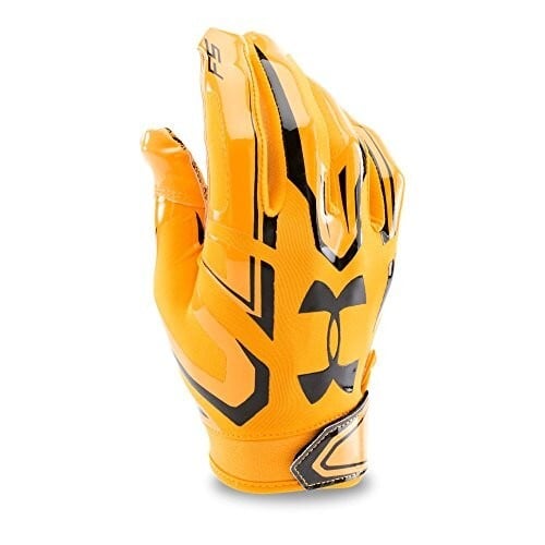 UA F5 GLOVE イエロー&ブラック アメフト グローブ