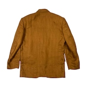 90s Jean Paul GAULTIER HOMME ジャンポールゴルチエ オム 金ボタン リネン 4B ジャケット サイズ 48 /メンズ/キャメルブラウン系/麻100%