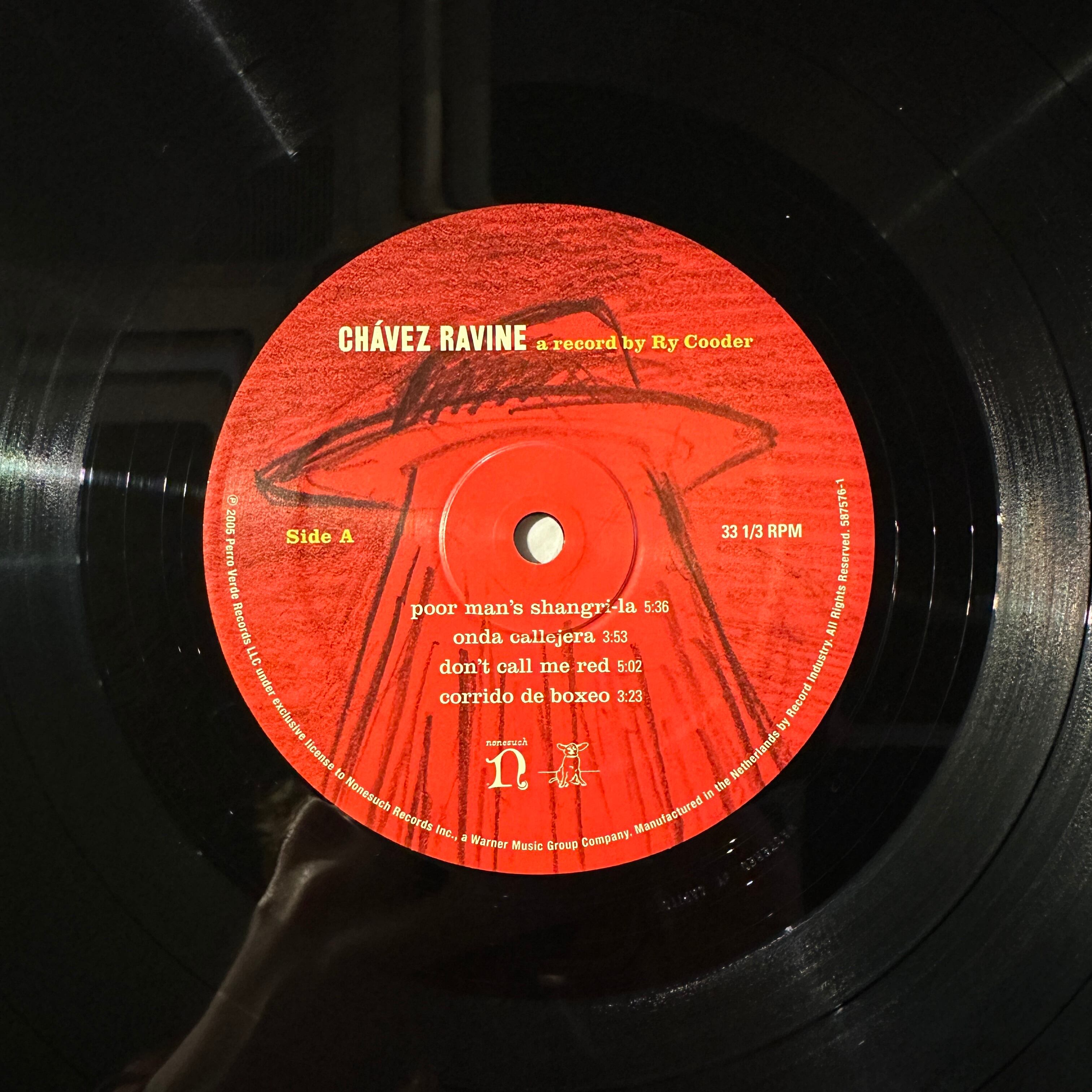 LP】RY COODER/Chavez Ravine | SORC 中古アナログレコード専門店