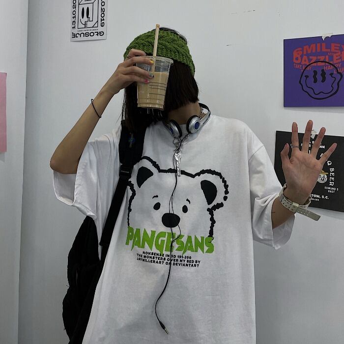 Tシャツ トップス レディースプリント柄カジュアル 大きめサイズ ケッペル8719736788