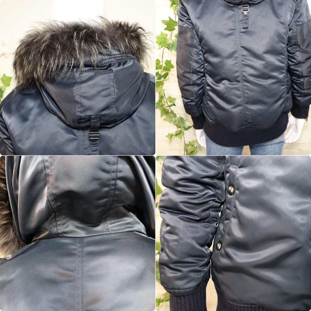 TATRAS ミリタリーダウンジャケットN-2B シャイニーネイビー L ほぼ未