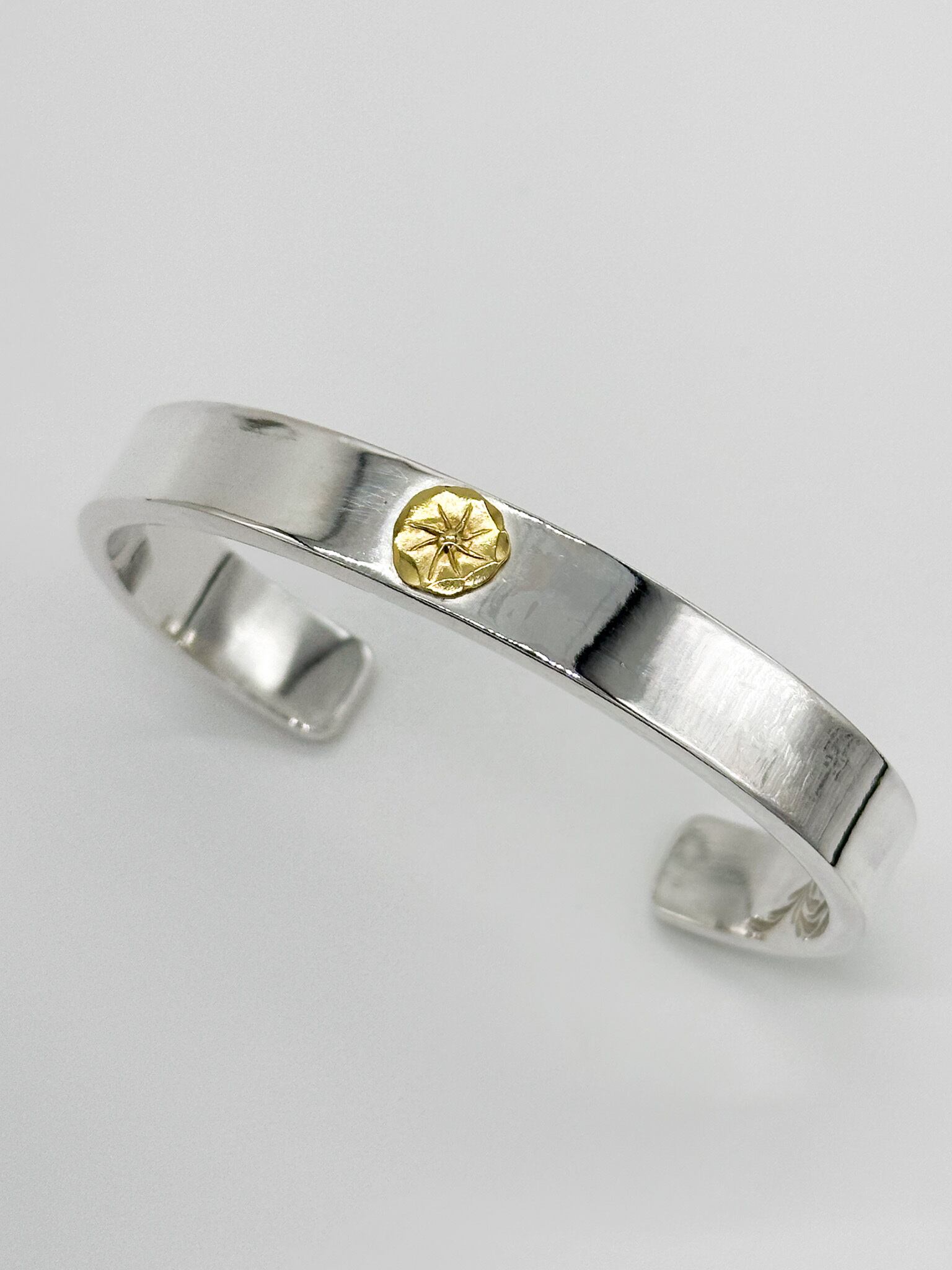 STUDIO T&Y Plain Bangle 10mm width with Gold Point L | Good Wednesday
