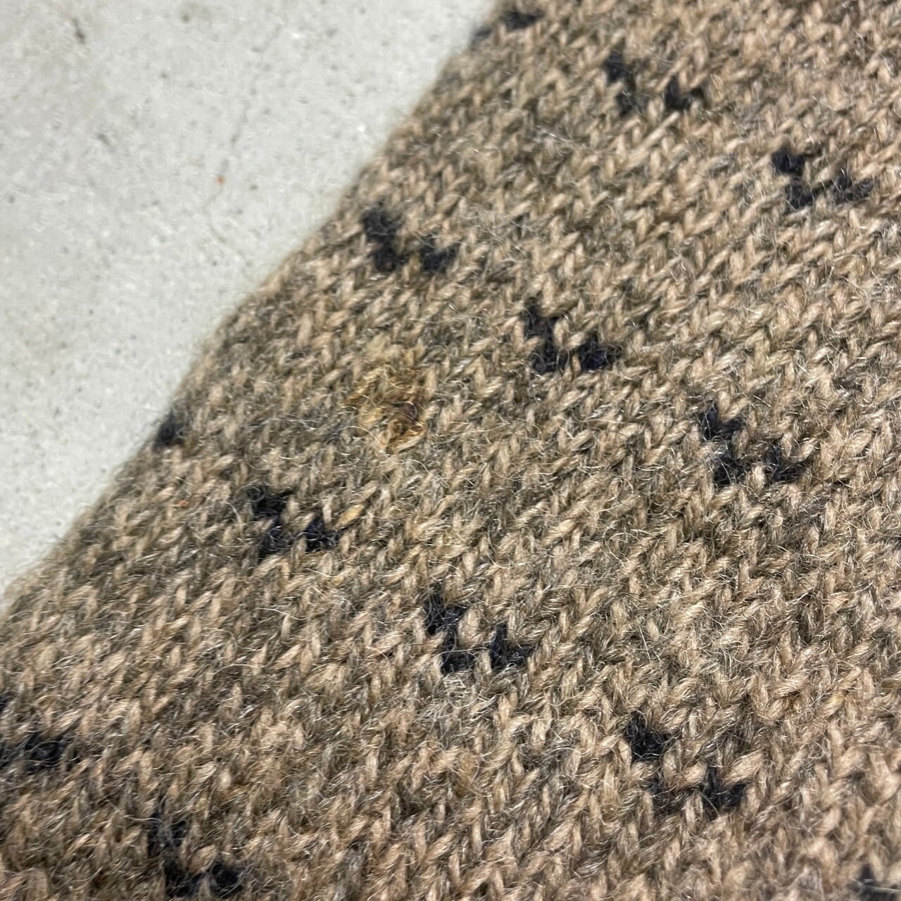 90年代 Woolrich ウールリッチ ウールニットセーター バーズアイ