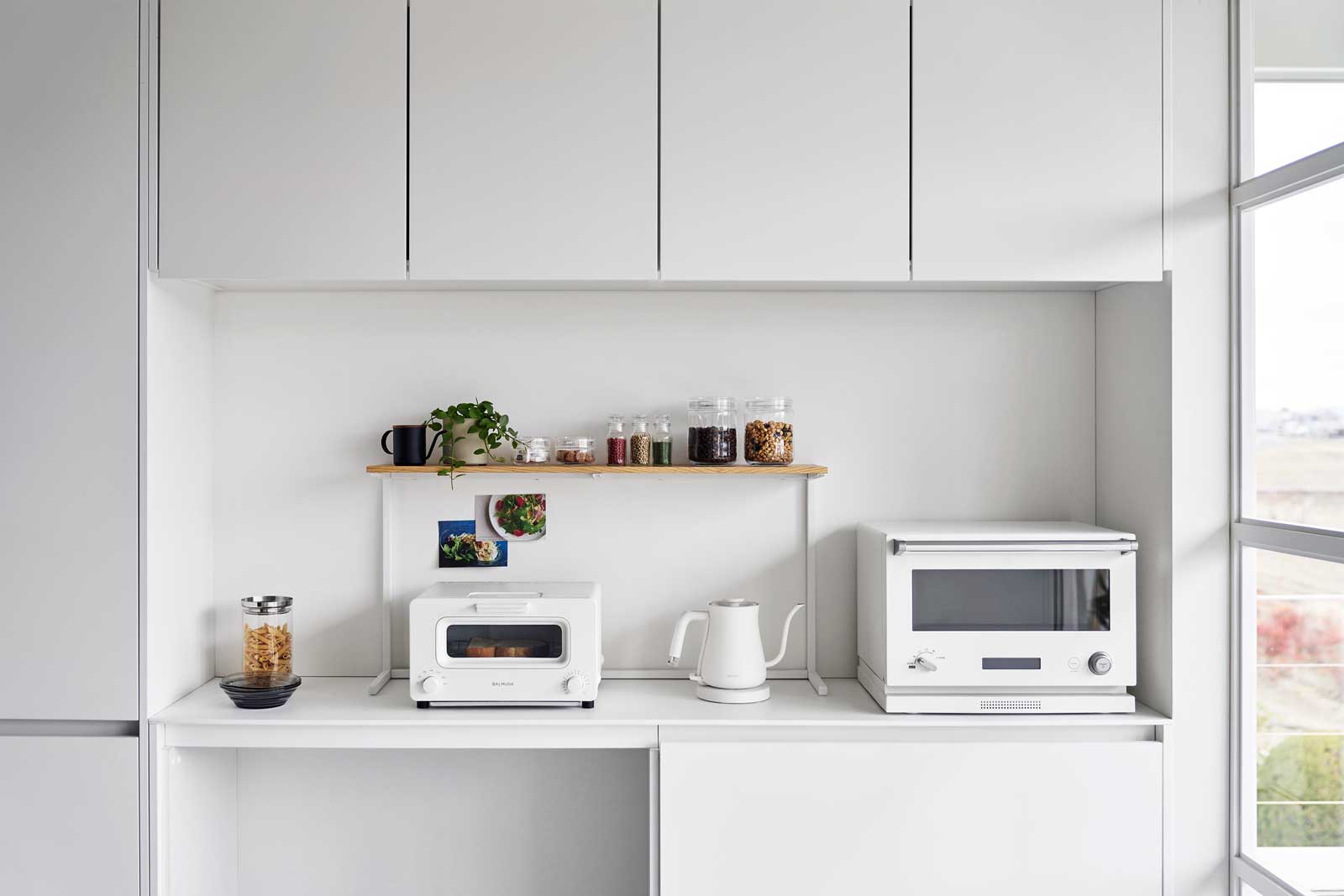 キッチン収納棚 山崎実業 tower タワー キッチンカウンター上棚