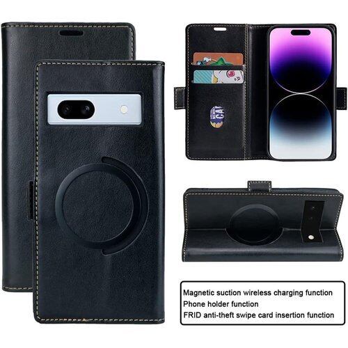 Google pixel 7 ケース 手帳型 適用 pixel7 ケース 手帳型 マグセーフ対応 充電 手帳ケース ピクセル 7 カバー グーグル ピクセル7 カバー pixel7 スマホケース 手帳型 カバー pixel7ケース 財布型 合成皮革 内蔵マグネット ケース 手帳型 カードケース スマホケース 携帯カバー カード入れ スタンド機能 ブラック 2143