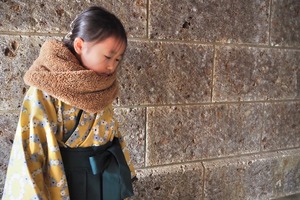 キッズ用袴 RAKUHAKA【花冠】95〜105cm相当 3歳児
