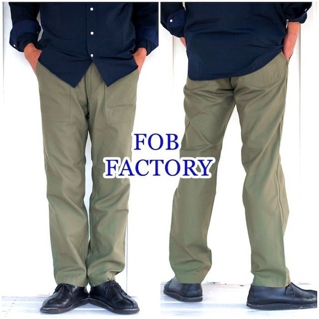 FOB FACTORY（FOBファクトリー） F0431 ベイカーパンツ / ファティーグパンツ / ユーティリティーパンツ / メンズ 　日本製　 送料無料　チノパンツ　ベイカー | bluelineshop powered by BASE