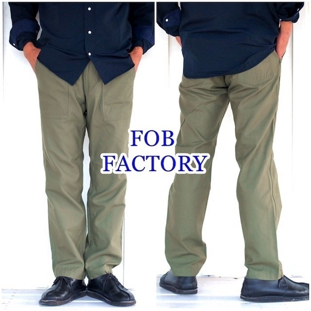 FOB FACTORY（FOBファクトリー） F0431 ベイカーパンツ / ファティーグパンツ / ユーティリティーパンツ / メンズ 　日本製　送料無料　チノパンツ　ベイカー