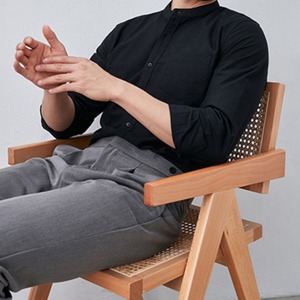 スタンドカラーベーシックシャツ MT0210006